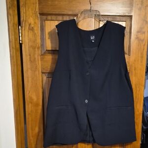 GAP Classic Black Buttoned Vest